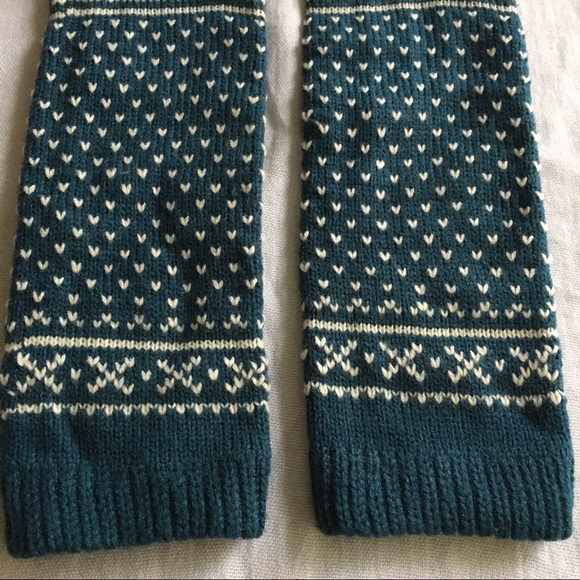 Fair isle fingerless gloves / arm warmers - Picture 3 of 8